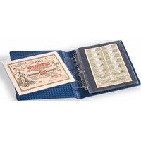 Альбом для банкнот Folio, без листов, большой размер, цвет синий